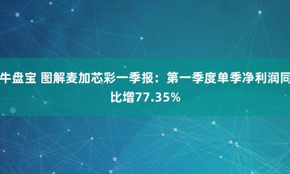 牛盘宝 图解麦加芯彩一季报：第一季度单季净利润同比增77.35%