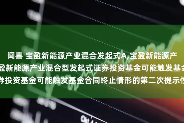 闻喜 宝盈新能源产业混合发起式A,宝盈新能源产业混合发起式C: 关于宝盈新能源产业混合型发起式证券投资基金可能触发基金合同终止情形的第二次提示性公告