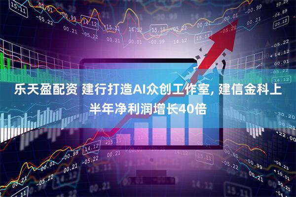 乐天盈配资 建行打造AI众创工作室, 建信金科上半年净利润增长40倍